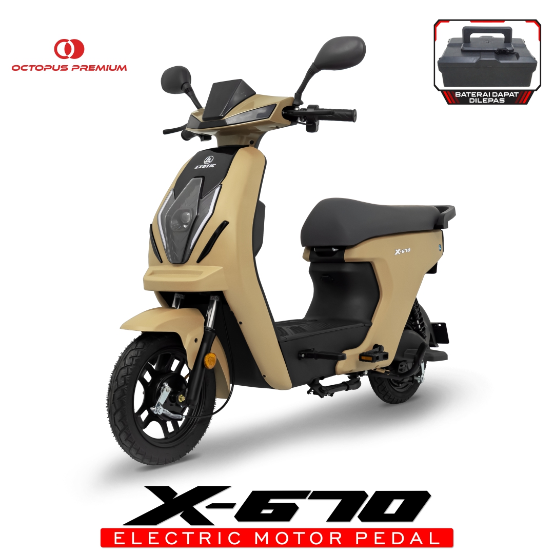 sepeda listrik exotic x 670 cream krem