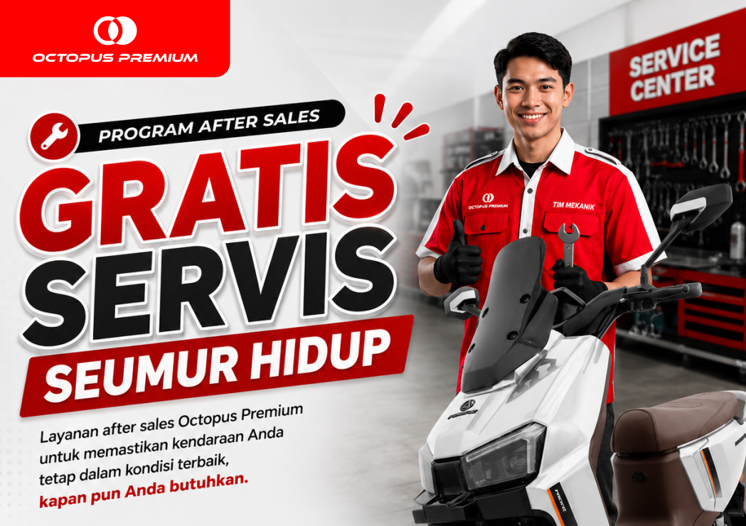 sepeda listrik gratis servis