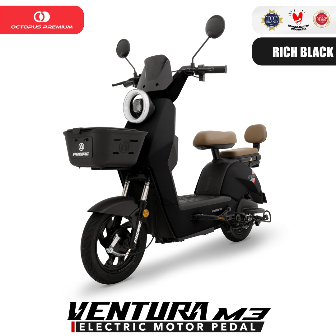 sepeda listrik pacific ventura m3 hitam
