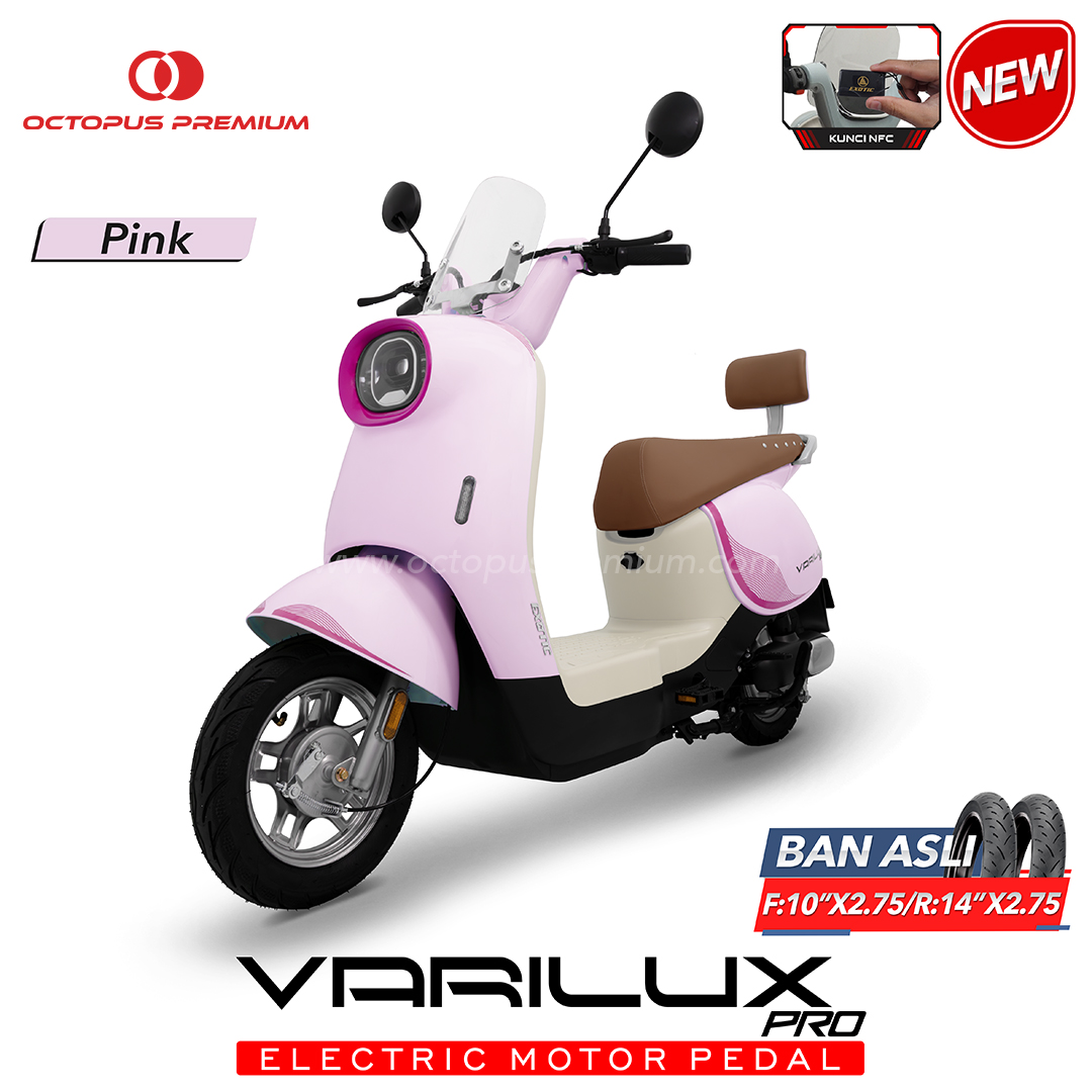sepeda listrik exotic varilux pro pink