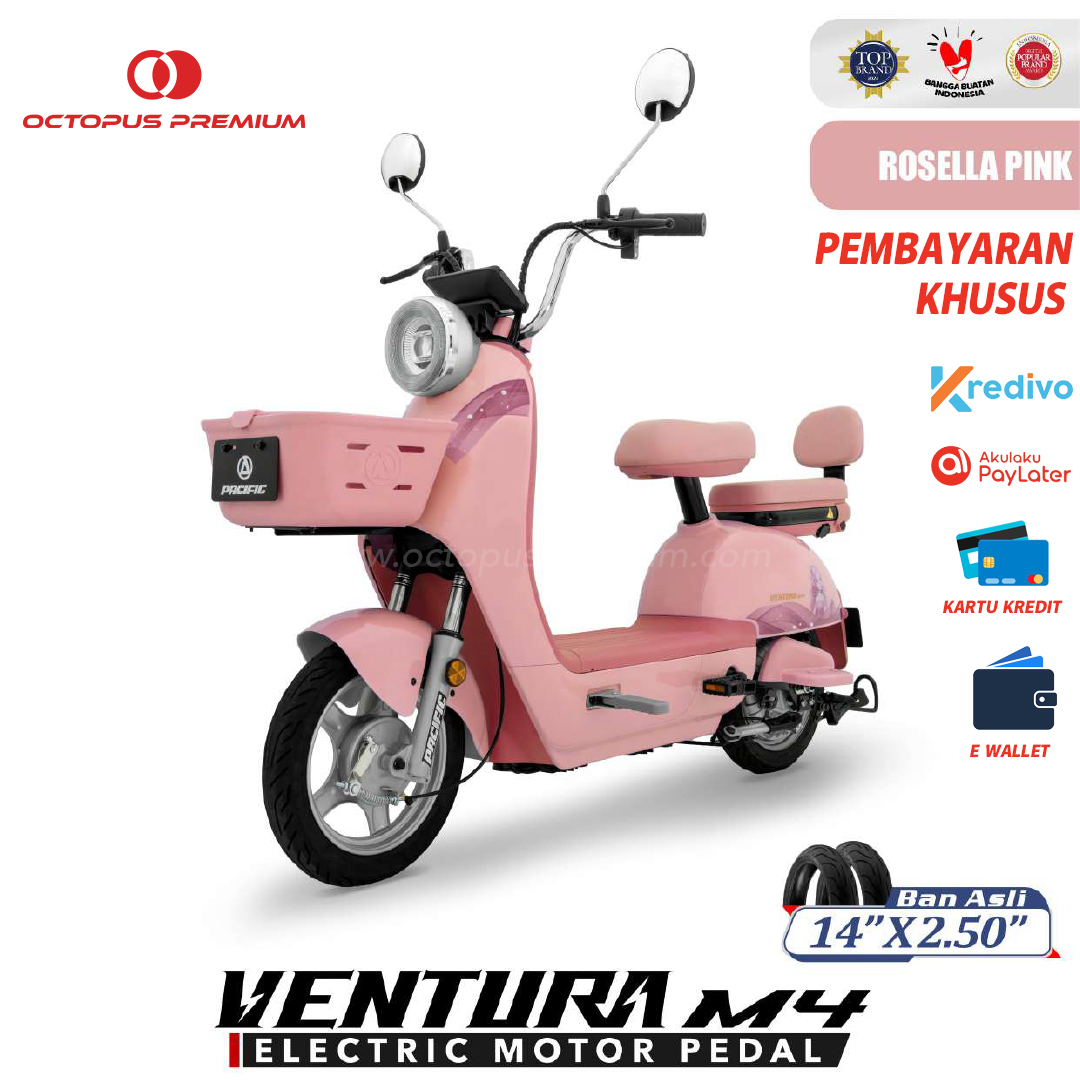 Kredit Sepeda Listrik Pacific Ventura M4 Pink