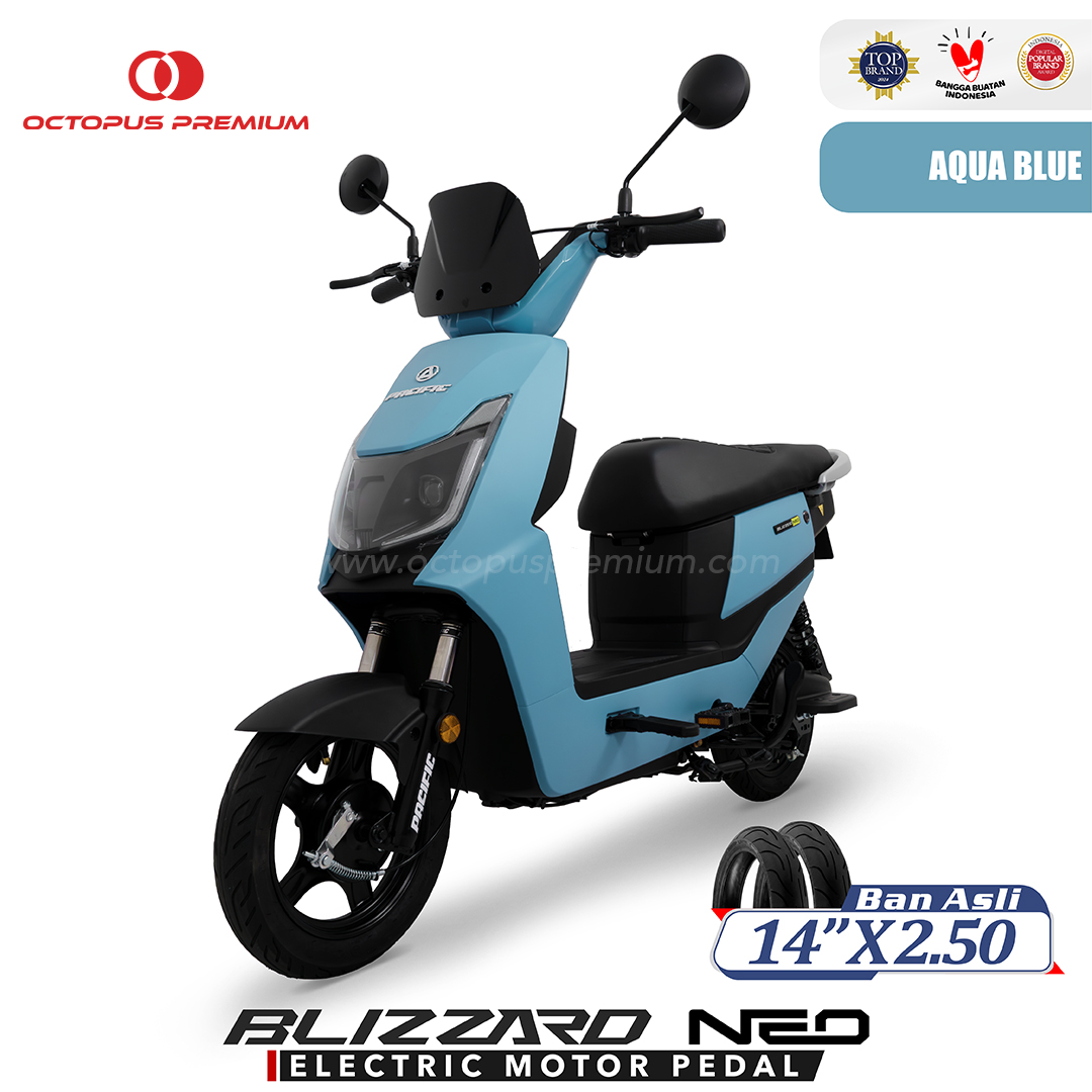 Sepeda Listrik Pacific Blizzard Neo Biru