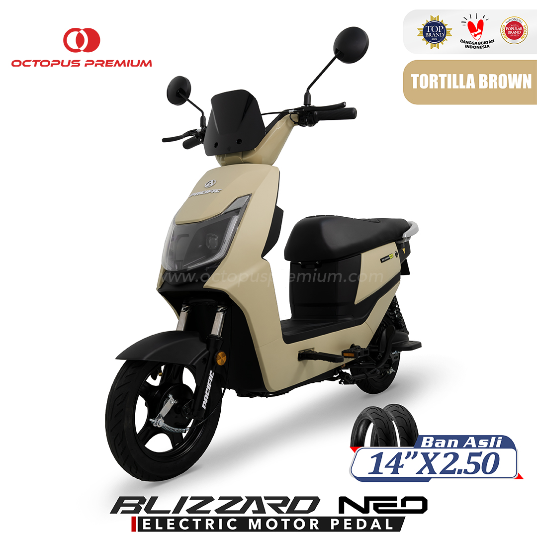 Sepeda Listrik Pacific Blizzard Neo Krem