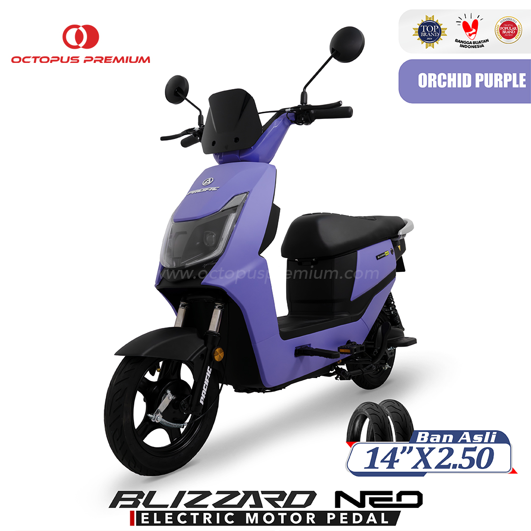 Sepeda Listrik Pacific Blizzard Neo Ungu