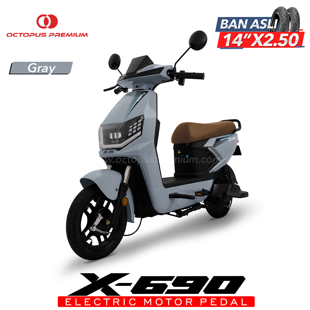 sepeda listrik exotic x690 abu
