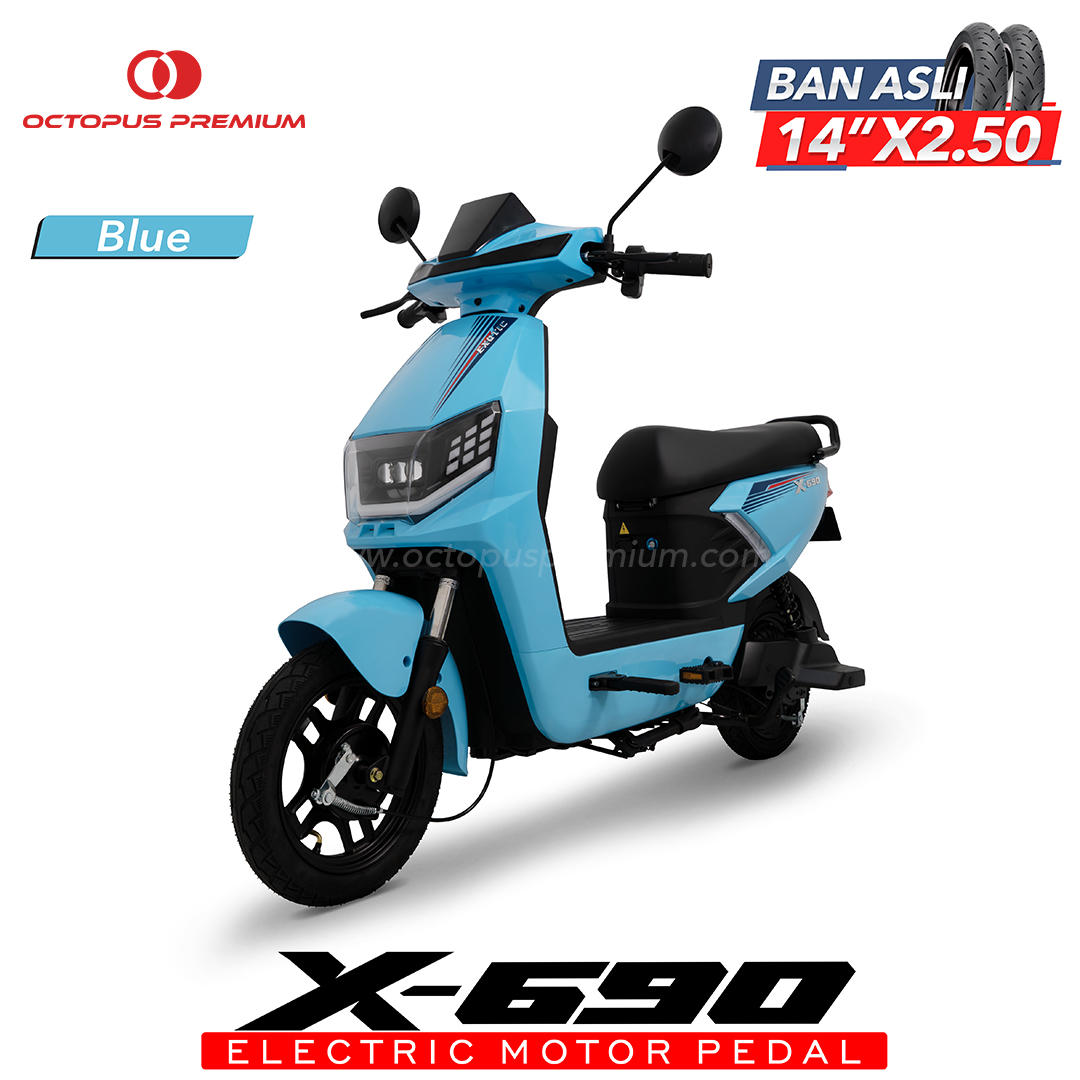 sepeda listrik exotic x690 biru