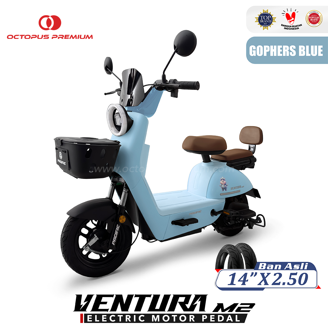 sepeda listrik pacific ventura m2 biru
