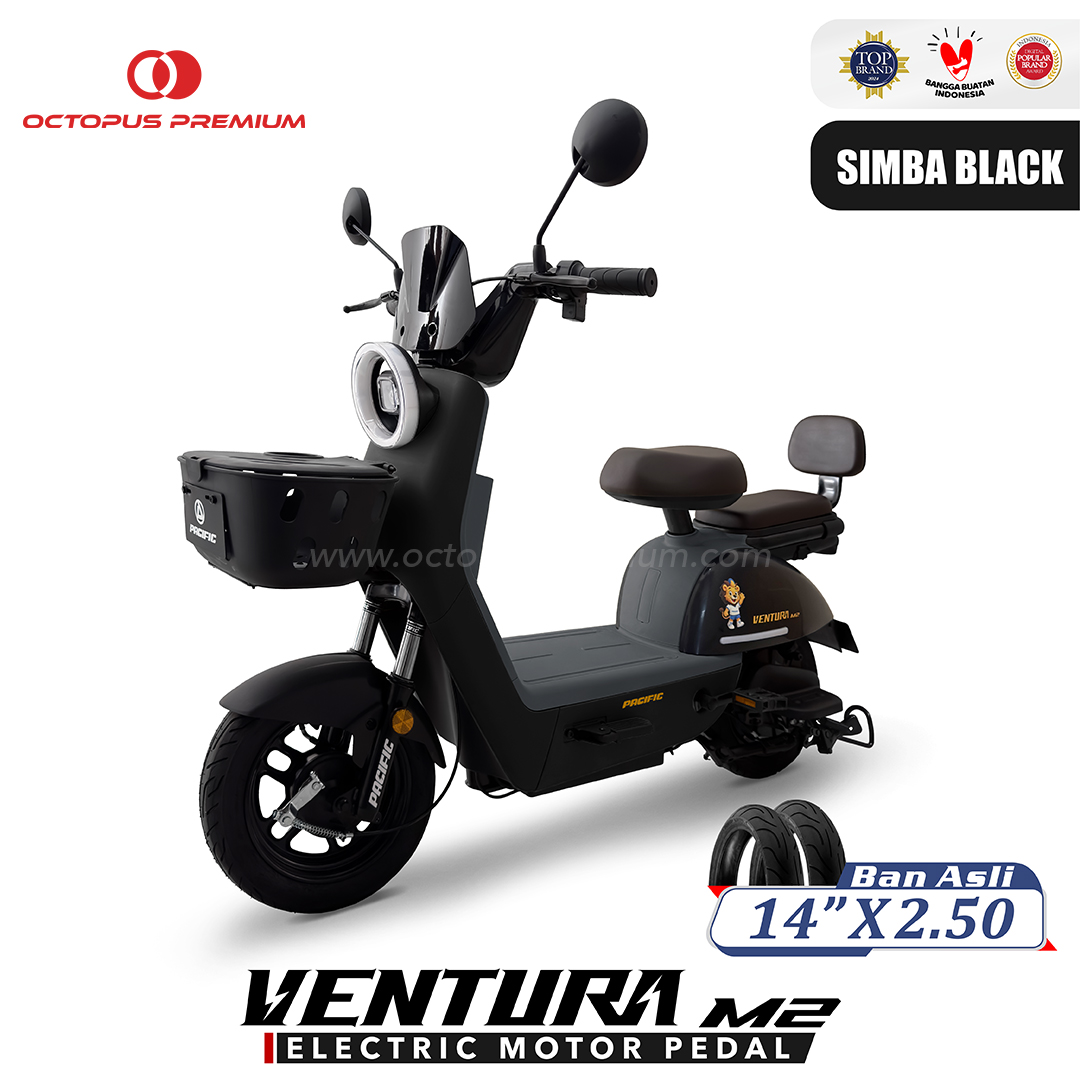 sepeda listrik pacific ventura m2 hitam