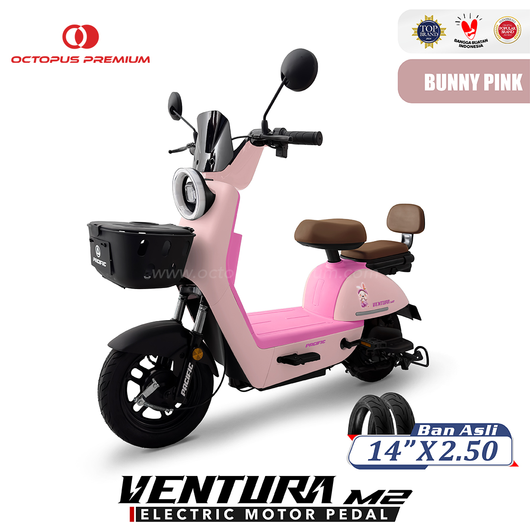 sepeda listrik pacific ventura m2 pink