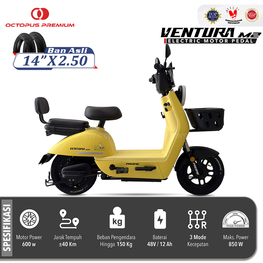 spek sepeda listrik pacific ventura m2